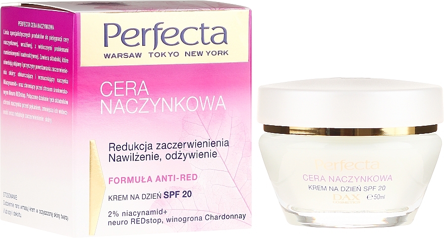 Moisturizing Day Cream SPF20 - Perfecta Cera Naczynkowa SPF20 Cream — photo N1