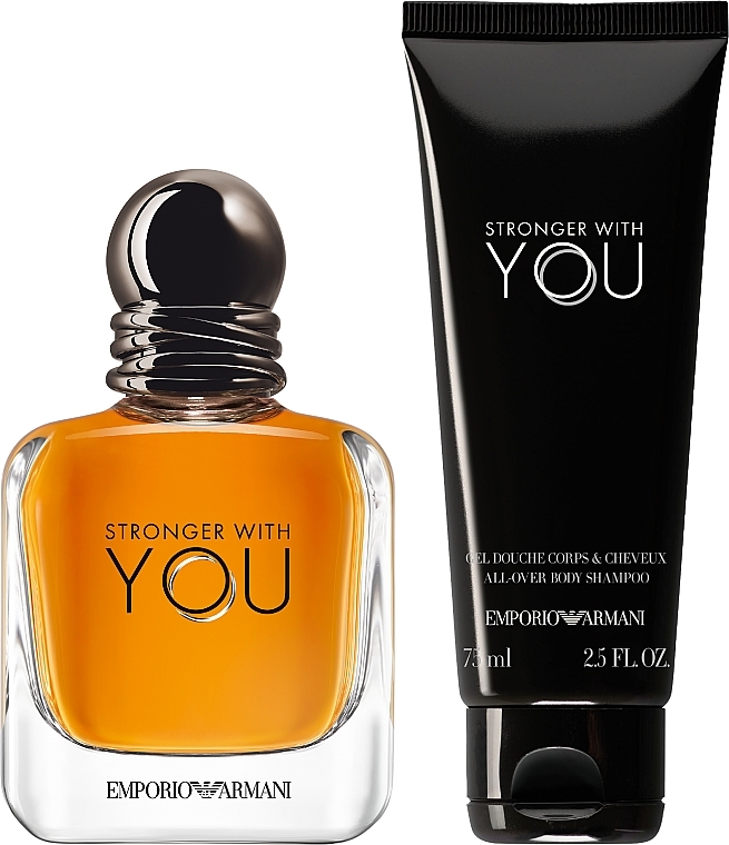 Giorgio Armani Emporio Armani Stronger With You - Set (edt/50ml+sh/gel/75ml) — photo N3