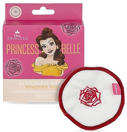 Reusable Cleansing Face Pads - Mad Beauty Disney Princess Remover Pad Belle — photo N1