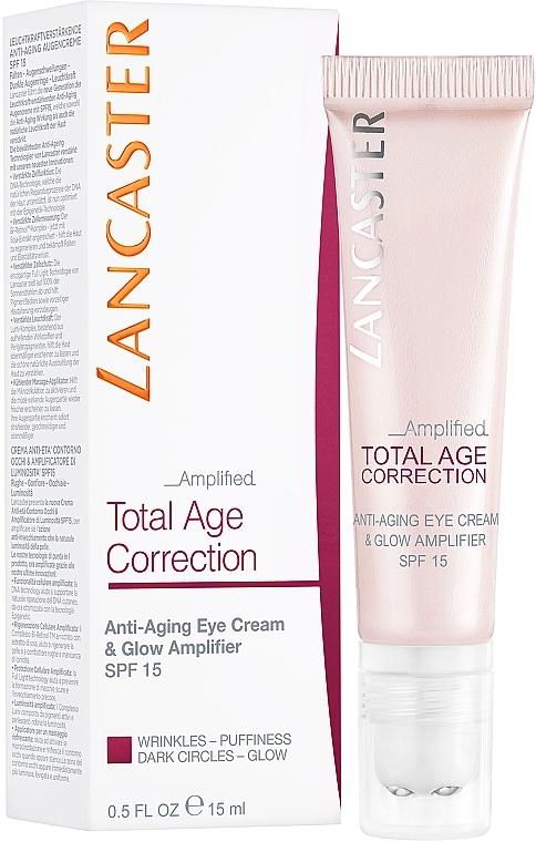 Anti-Aging Eyelash Cream - Lancaster Total Age Correction Complete Anti-aging Eye Cream SPF15 — photo N2
