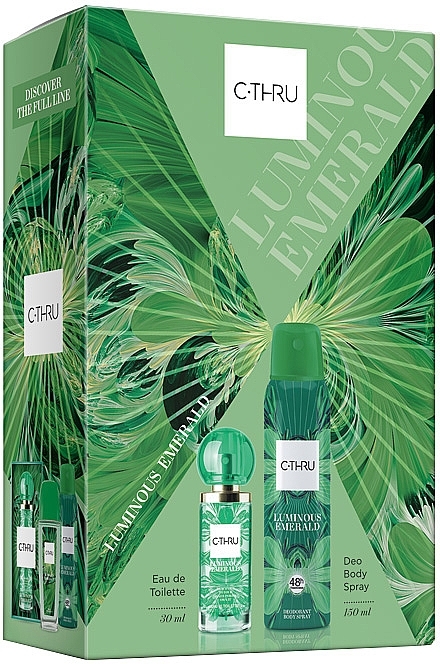 C-Thru Luminous Emerald - Set (edt/30ml + deo/150ml) — photo N1