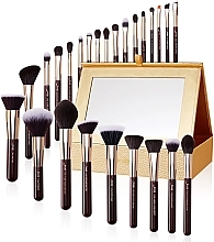 Fragrances, Perfumes, Cosmetics Makeup Brush Set, T285, 25 pcs+storage case - Jessup