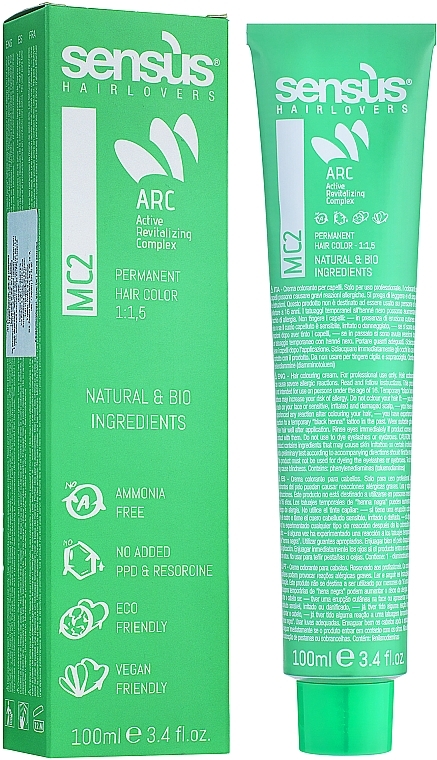 Ammonia-Free Hair Color - Sensus MC2 Permanent Hair Color — photo N3