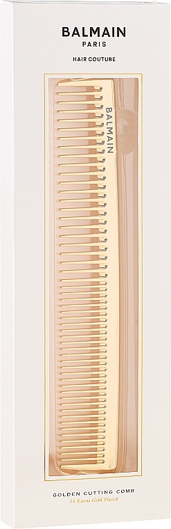 Professional Golden Cutting Comb - Balmain Paris Hair Couture Golden Cutting Comb — photo N2