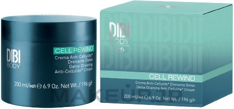 Anti-Cellulite Detox Drainage Cream - DIBI Milano Cell Rewind Detox Draining Anti-Cellulite Cream — photo 200 ml