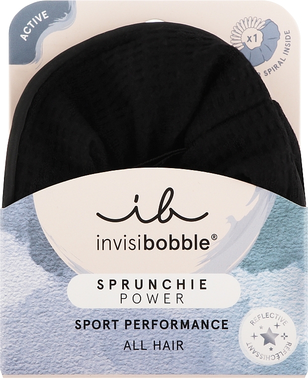 Hair Band - Invisibobble Sprunchie Power Black Panther	 — photo N1
