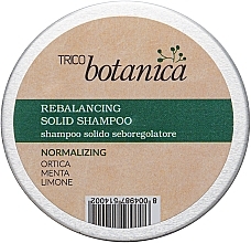 Fragrances, Perfumes, Cosmetics Normalizing Solid Shampoo - Trico Botanica Rebelencing Solid Shampoo Normalizing