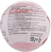 Milk Protein Bath Bomb "Raspberry Yoghurt" - Milky Dream — photo N2