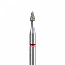 Fragrances, Perfumes, Cosmetics Diamond Nail Drill Bit, narrow bud, L- 5.0 mm, 2.5 mm, red - Head The Beauty Tools