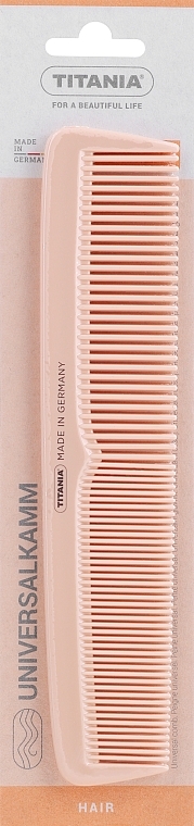 Plastic Comb 19.5 cm, peach - Titania — photo N1