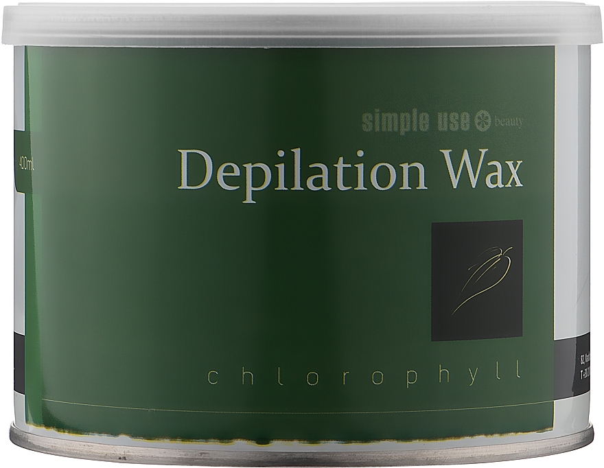 Hot Depilation Wax in Jar 'Chlorophyll' - Simple Use Beauty Depilation Wax — photo N5