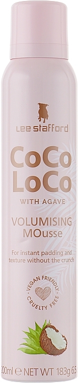 Hair Styling Foam - Lee Stafford Coco Loco With Agave Coconut Mousse — photo N3