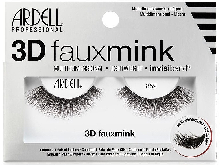 Flase Lashes - Ardell 3D Faux Mink 859 — photo N3