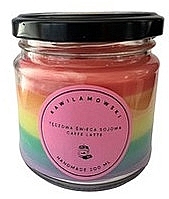 Fragrances, Perfumes, Cosmetics Coffee Latte Candle 'Rainbow' - KaWilamowski