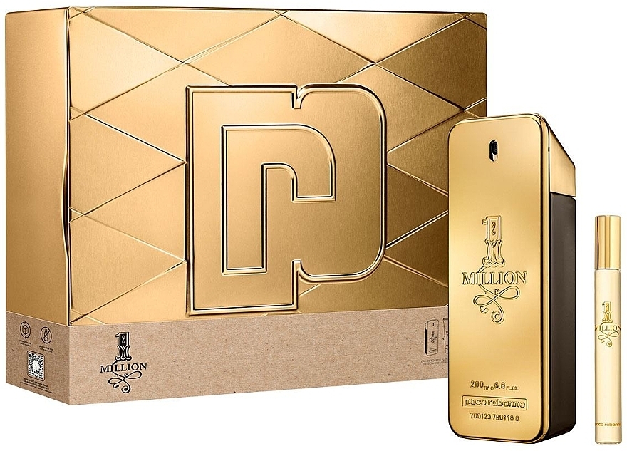 Paco Rabanne 1 Million - Set (edt/200ml + edt/10ml) — photo N1