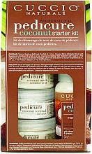 Fragrances, Perfumes, Cosmetics Pedicure Set - Cuccio Naturale Professional Pedicure Pedicure Coconut Starter Kit (salt/45g + foot/scr/56g + foot/cr/56g + lot/56g)