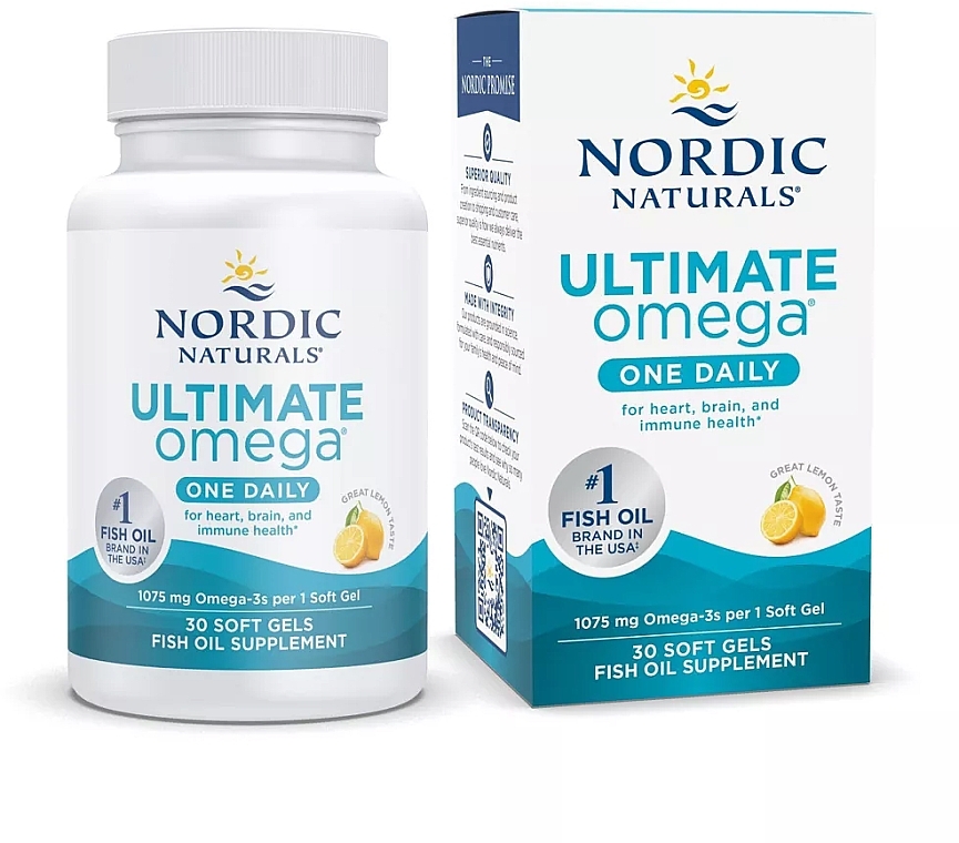 オメガ サプリメント、1075mg - Nordic Naturals Ultimate Omega One Daily — photo N3