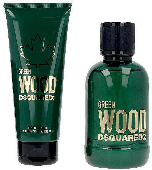Dsquared2 Green Wood Pour Homme - Set (edt/100ml + sh/gel/150ml) — photo N2
