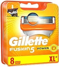 Shaving Razor Refills, 8 pcs. - Gillette Fusion Power — photo N1