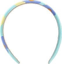 Fragrances, Perfumes, Cosmetics Hair Hoop, FA-5609, soft blue with flowers - Donegal