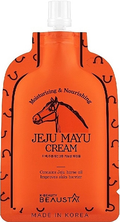 Horse Oil Face Cream - Beausta Jeju Mayu Cream — photo N1