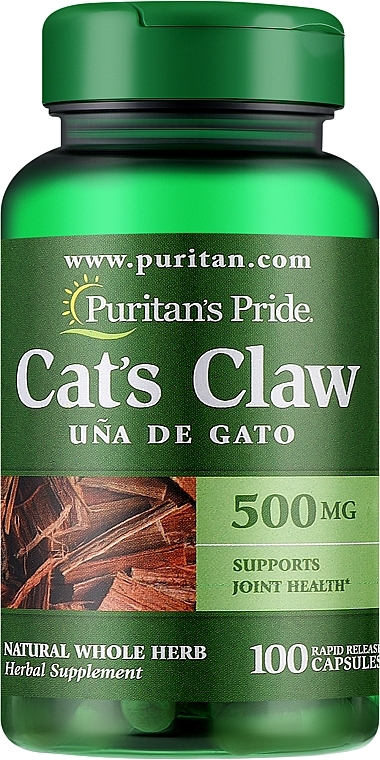 Supplement 'Cat's Claw', 500 mg - Puritan's Pride Cat's Claw — photo N1