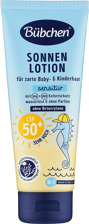 Sunscreen Lotion SPF50 - Bubchen Sensitive — photo N1