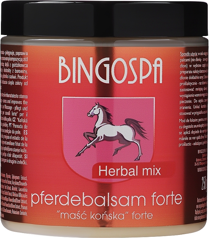 Horse Ointment with Alpine Herbs - BingoSpa Herbal Mix — photo N1