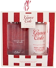 Fragrances, Perfumes, Cosmetics Set - Grace Cole Frosted Cherry & Vanilla Beautiful Cleansing Kit (sh/gel/100ml + b/lot/100ml + wisp)