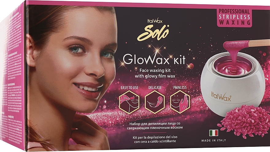 Face Depilation Set, 8 products - ItalWax Glow Wax Kit — photo N3