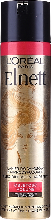 Volume Hair Spray - L'Oreal Paris Elnett De Luxe Volume Hairspray Very Strong Hold — photo N3