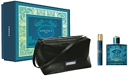 Fragrances, Perfumes, Cosmetics Versace Eros - Set (edt 100ml + edt 10ml + pounch)