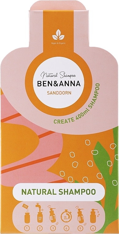 Sea Buckthorn Shampoo Base - Ben & Anna Shampoo Flakes Sanddorn — photo N1