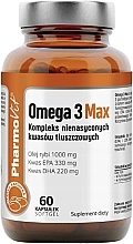 Dietary Supplement 'Omega 3', 1000mg, 60pcs - Pharmovit Omega 3 Max — photo N3