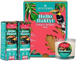 Set - Orientana Hello Date Jungle Beauty Box (cr/40ml + eye/cr/40ml + candle/1pcs) — photo N1