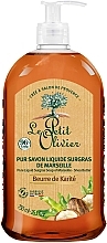 Fragrances, Perfumes, Cosmetics Liquid Soap with Shea Butter - Le Petit Olivier Pure Liquid Soap Shea Butter