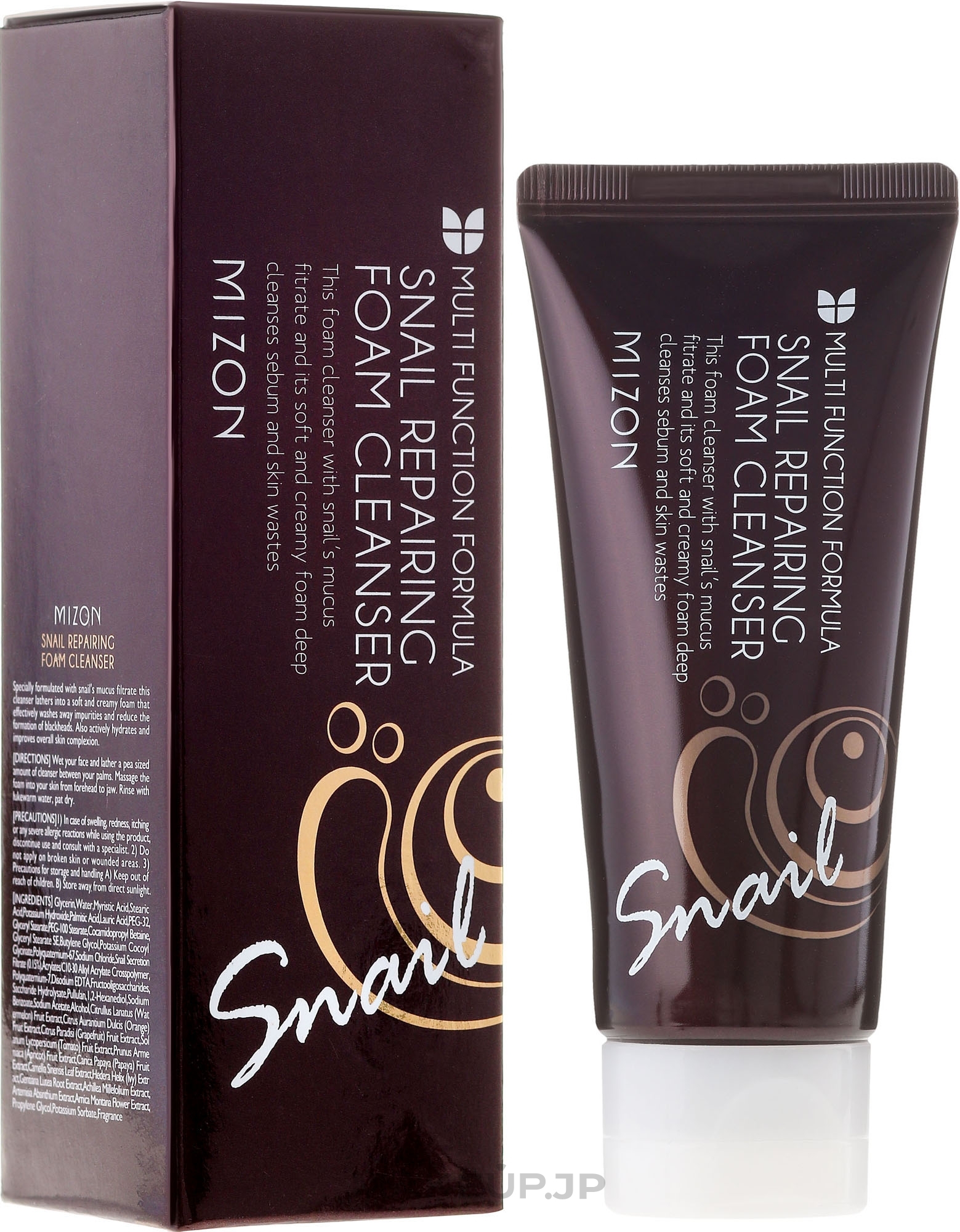 Snail Face Wash Foam - Mizon Snail Repairing Foam Cleanser — photo 60 ml