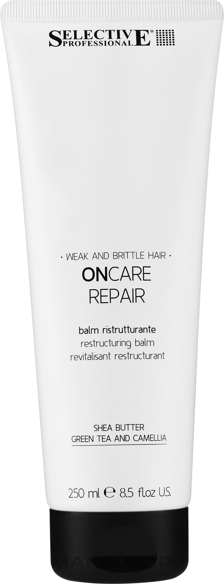 Conditioner for Weak & Thin Hair - Selective Professional On Care Repair Restructing Balm — photo 250 ml
