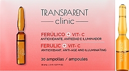 Fragrances, Perfumes, Cosmetics Vitamin C Face Ampoules - Transparent Clinic Ferulico +Vit C