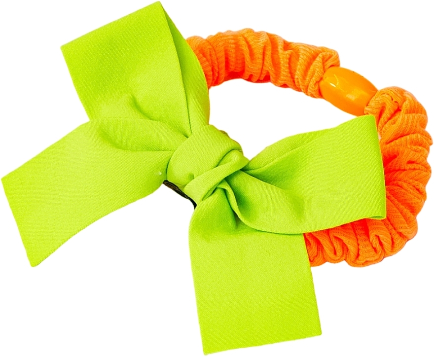 Hair Tie with Bow, orange - Lolita Accessories — photo N5