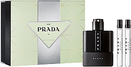 Fragrances, Perfumes, Cosmetics Prada Luna Rossa Black - Set (edp/100ml + edp/mini/2x10ml)