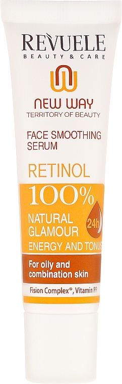 Retinol Face Serum - Revuele Retinol Face Smoothing Serum Moisturise Tone Hydrate Lift Firm Skin — photo N2