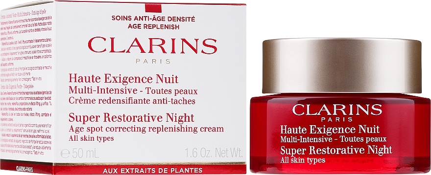 Restoring Night Cream for All Types of Skin - Clarins Super Restorative Night Cream All Skin Types  — photo N2