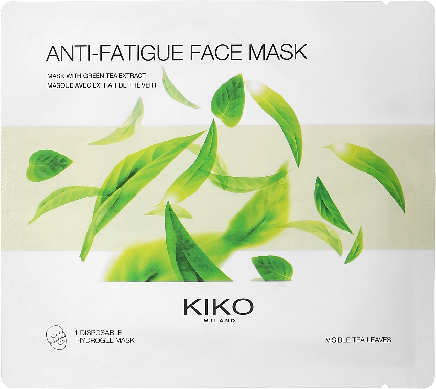 Green Tea Hydrogel Face Mask - Kiko Milano Anti-Fatigue Face Mask — photo N1