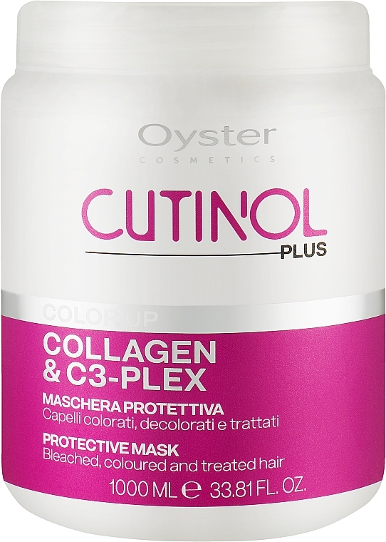 Coloured Hair Mask - Oyster Cutinol Plus Collagen & C3-Plex Color Up Protective Mask — photo N4