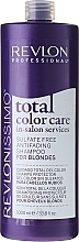 Fragrances, Perfumes, Cosmetics Sulfate-Free Color Preserving Shampoo for Blonde Hair - Revlon Professional Revlonissimo Total Color Care Antifading Shampoo For Blondes