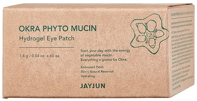 Rejuvenating Hydrogel Patch with Okra Phyto Mucin - Jayjun Okra Phyto Mucin Hydrogel Eye Patch — photo N2