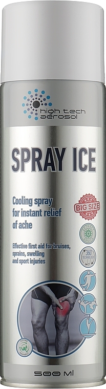 Cooling Body Spray "Spray Ice" - High Tech Aerosol Spray Ice — photo N1