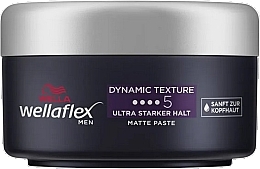 Fragrances, Perfumes, Cosmetics Matte Hair Styling Paste for Men - Wella Wellaflex Men Dynamic Texture Matte Paste