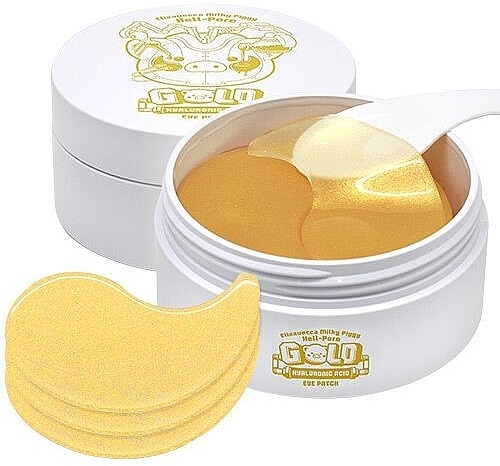 Rejuvenating Hydrogel Eye Patches - Elizavecca Milky Piggy Hell-Pore Gold Hyaluronic Acid Eye Patch — photo N1